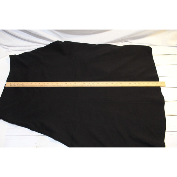 Cabi Women's 14 Black A-Line Midi Skirt Zip Eye Hook Closure - Picture 10 of 13